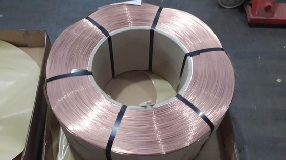 Φ 1,0 milímetros de alto del neumático alambre de cobre de la gota, alambre revestido de cobre amarillo para la aduana del coche
