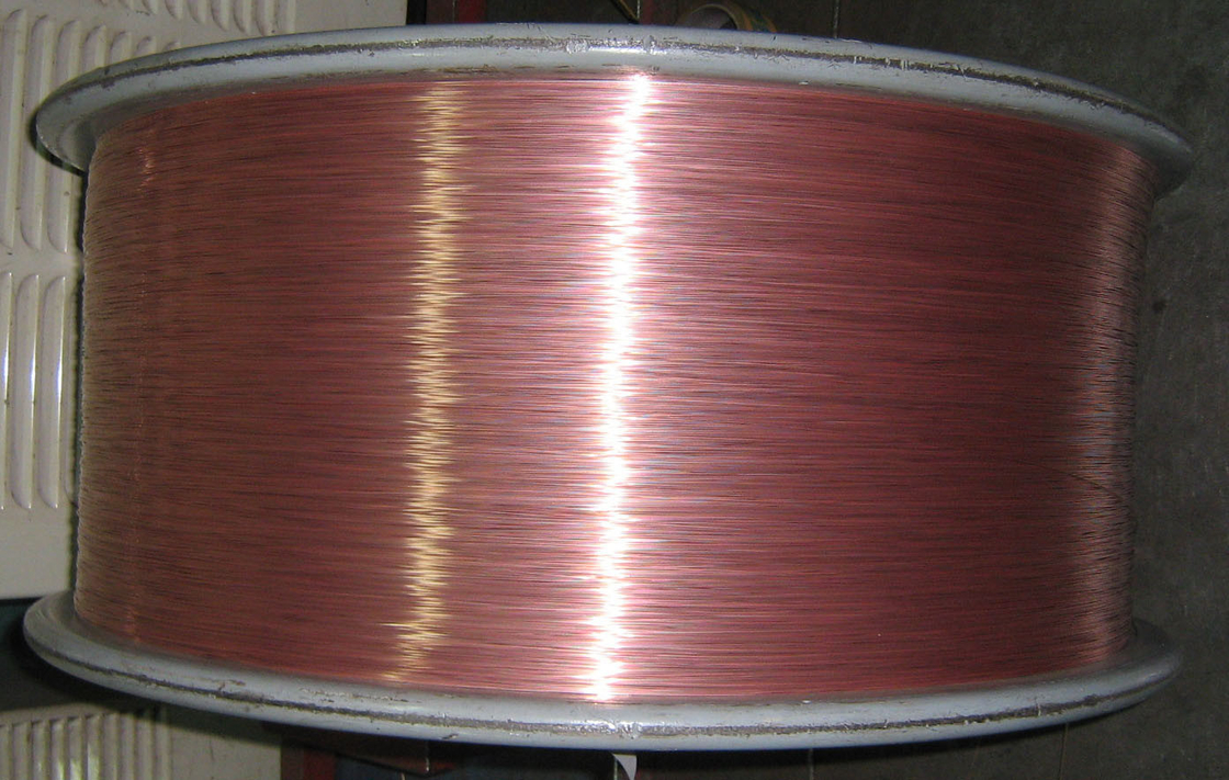 alambre de acero revestido de cobre de 078m m para los vehículos que cubren la superficie lisa