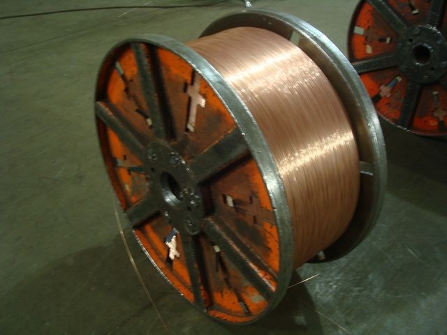 El bronce a prueba de herrumbre cubrió el alto cobre 049gkg del alambre de acero